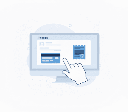 ยื่นขอรับใบเสร็จรับเงินกรุงไทย