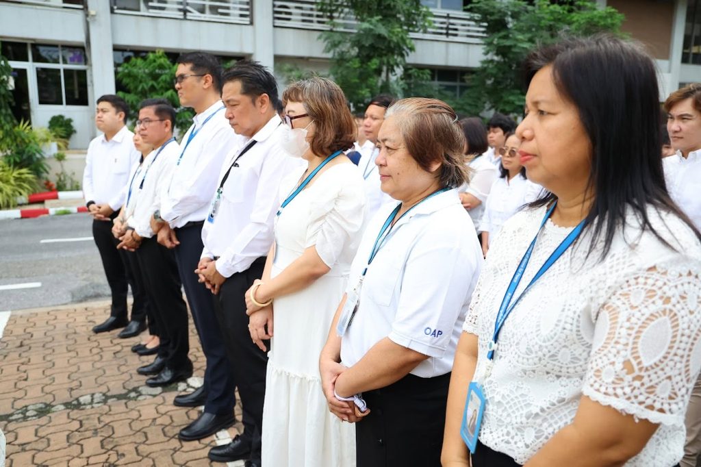 “นพ.รุ่งเรือง” นำคณะผู้บริหารและบุคลากร ปส. สักการะพระพรหม