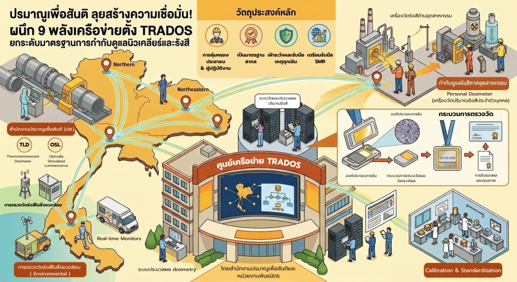 ปรมาณูเพื่อสันติ ขับเคลื่อนนโยบายและยุทธศาสตร์การจัดการกากกัมมันตรังสีและเชื้อเพลิงนิวเคลียร์ใช้แล้ว ยกระดับมาตรฐานความปลอดภัยของประเทศ
