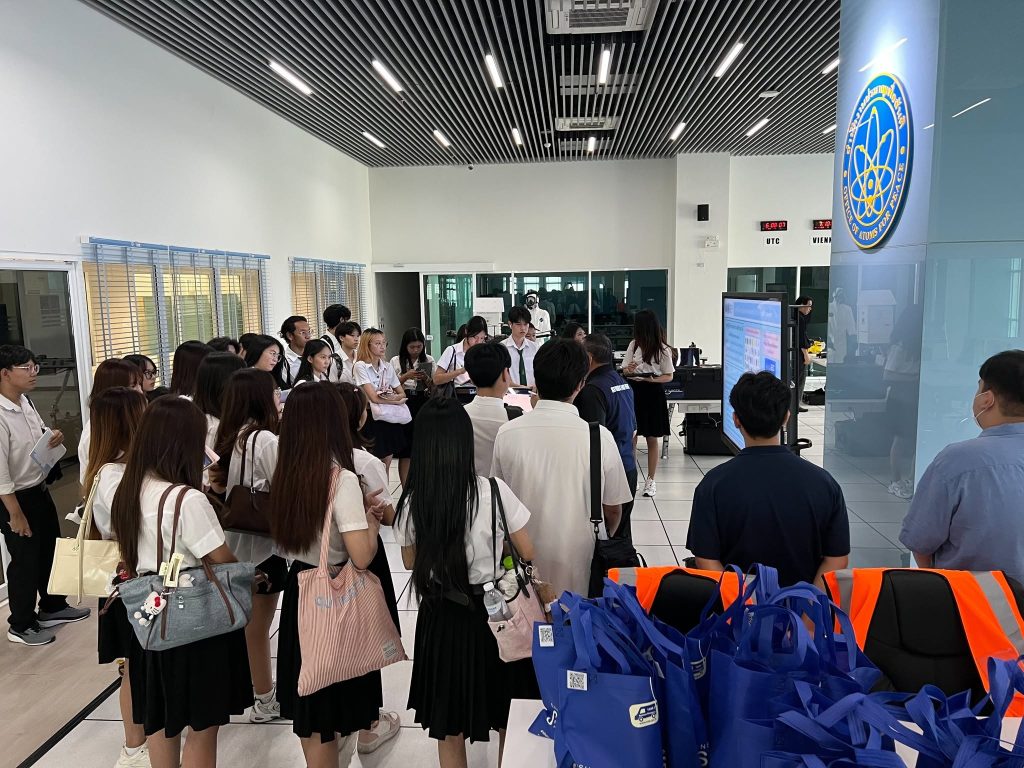 ปรมาณูเพื่อสันติ กระทรวง อว. ต้อนรับนิสิต ม.เกษตรศาสตร์ เยี่ยมชมศูนย์ปฏิบัติการฉุกเฉินทางนิวเคลียร์และรังสี เสริมประสบการณ์การเรียนรู้ด้านความปลอดภัยทางรังสี