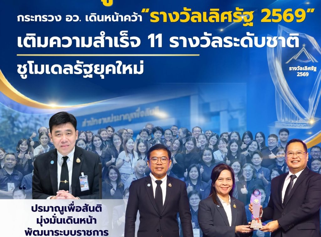 ปรมาณูเพื่อสันติ กระทรวง อว. เดินหน้าคว้า “รางวัลเลิศรัฐ 2569” เติมความสำเร็จ 11 รางวัลระดับชาติ ชูโมเดลรัฐยุคใหม่