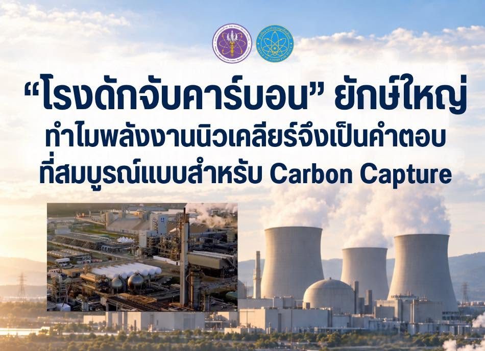 “โรงดักจับคาร์บอน” ยักษ์ใหญ่: ทำไมพลังงานนิวเคลียร์จึงเป็นคำตอบที่สมบูรณ์แบบสำหรับ Carbon Capture