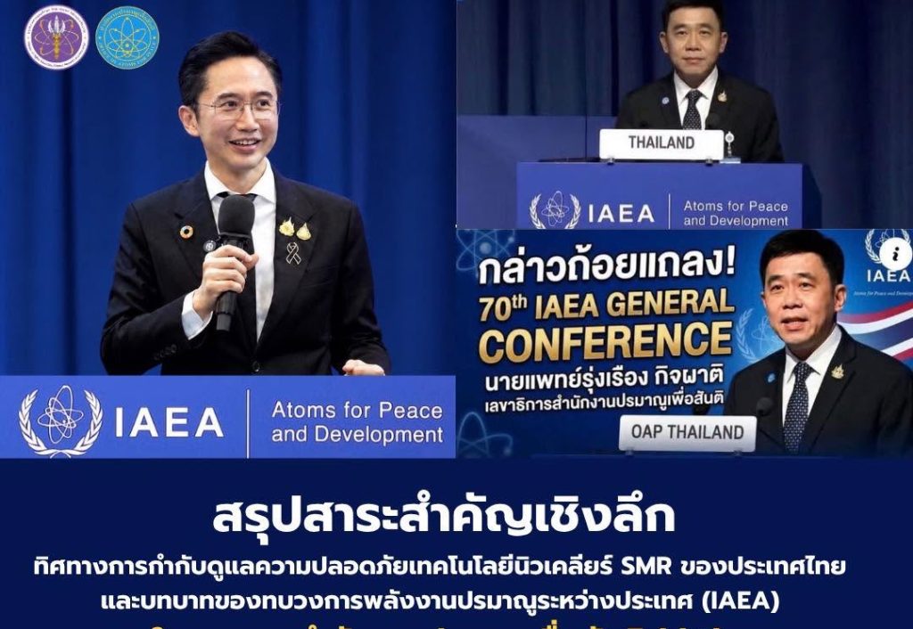 สรุปสาระสำคัญเชิงลึก: ทิศทางการกำกับดูแลความปลอดภัยเทคโนโลยีนิวเคลียร์ SMR ของประเทศไทย และบทบาทของทบวงการพลังงานปรมาณูระหว่างประเทศ (IAEA) ในนามของ สำนักงานปรมาณูเพื่อสันติ (ปส.) ซึ่งเป็นหน่วยงานหลักของประเทศที่มีหน้าที่กำกับดูแลความปลอดภัยทางนิวเคลียร์และรังสี