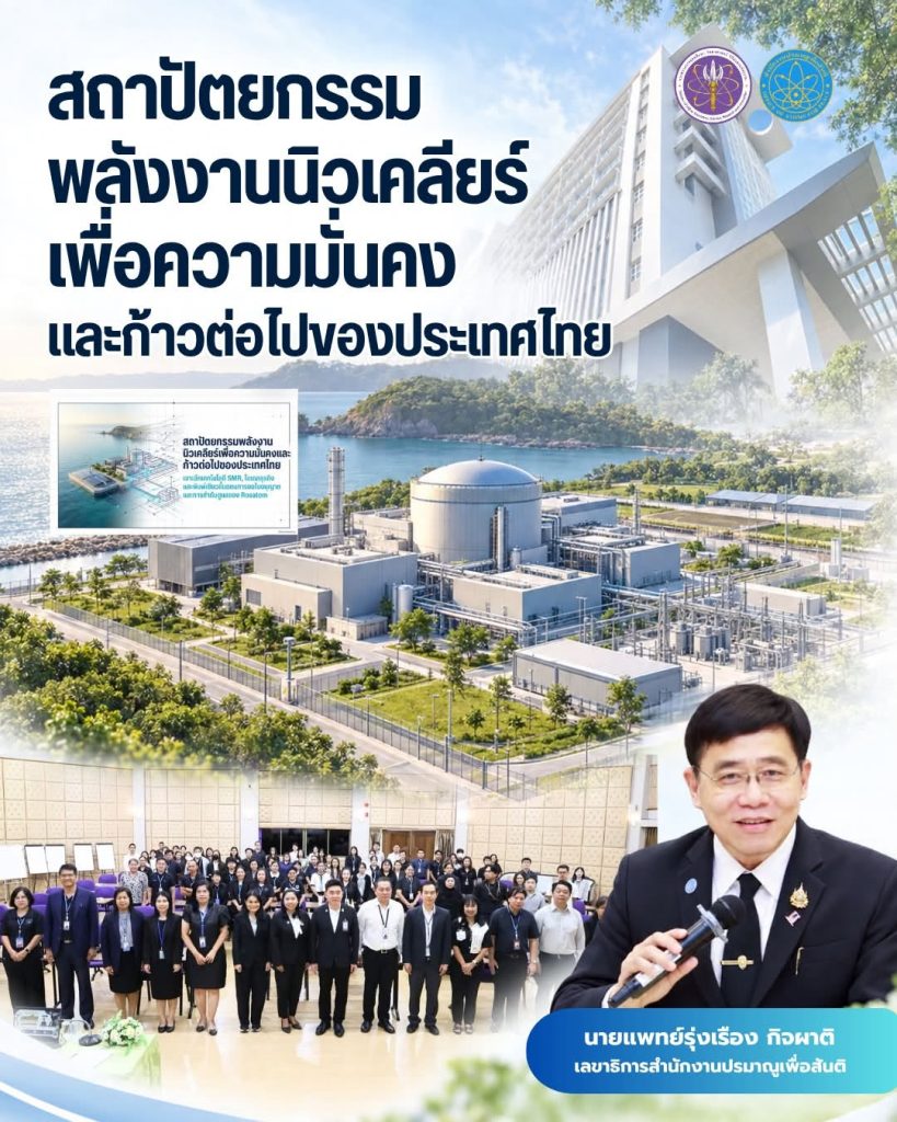 "สถาปัตยกรรมพลังงานนิวเคลียร์เพื่อความมั่นคงและก้าวต่อไปของประเทศไทย"