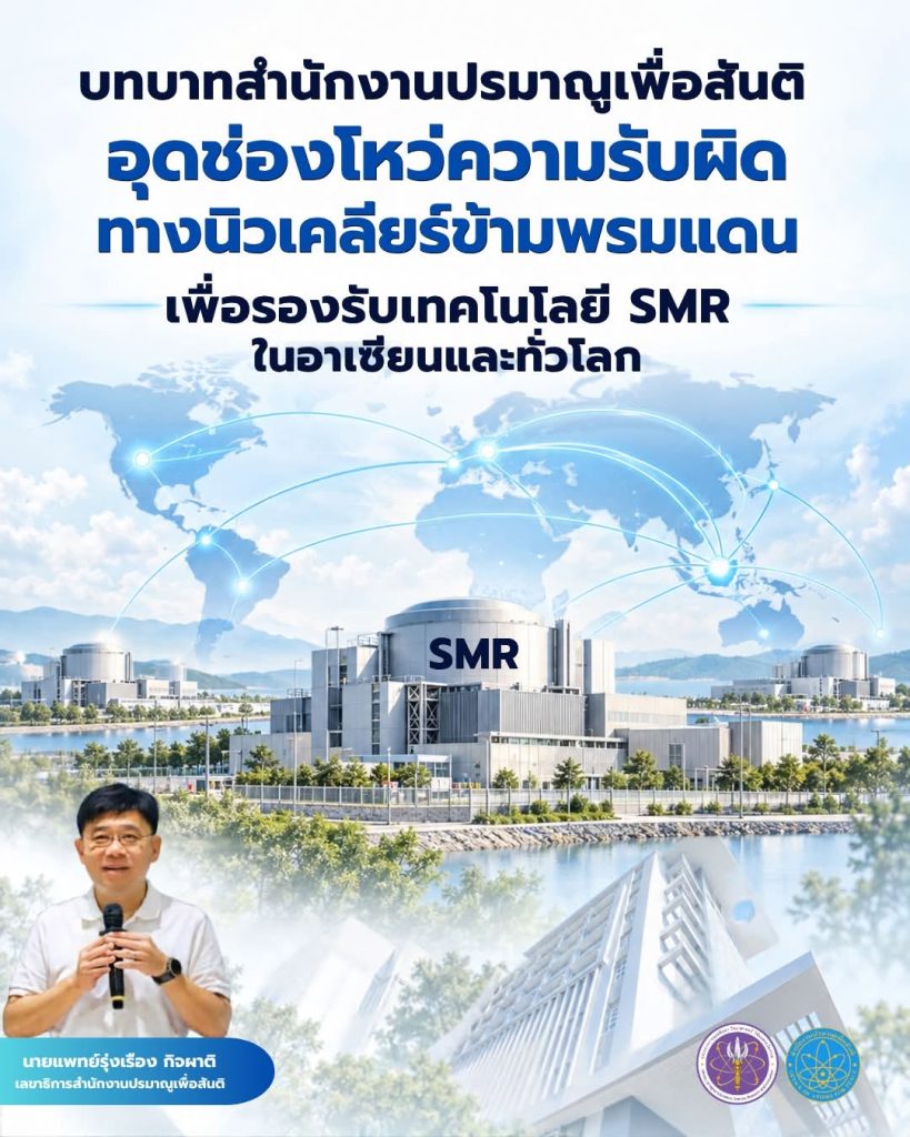 บทบาทสำนักงานปรมาณูเพื่อสันติ: อุดช่องโหว่ความรับผิดทางนิวเคลียร์ข้ามพรมแดน เพื่อรองรับเทคโนโลยี SMR ในอาเซียนและทั่วโลก